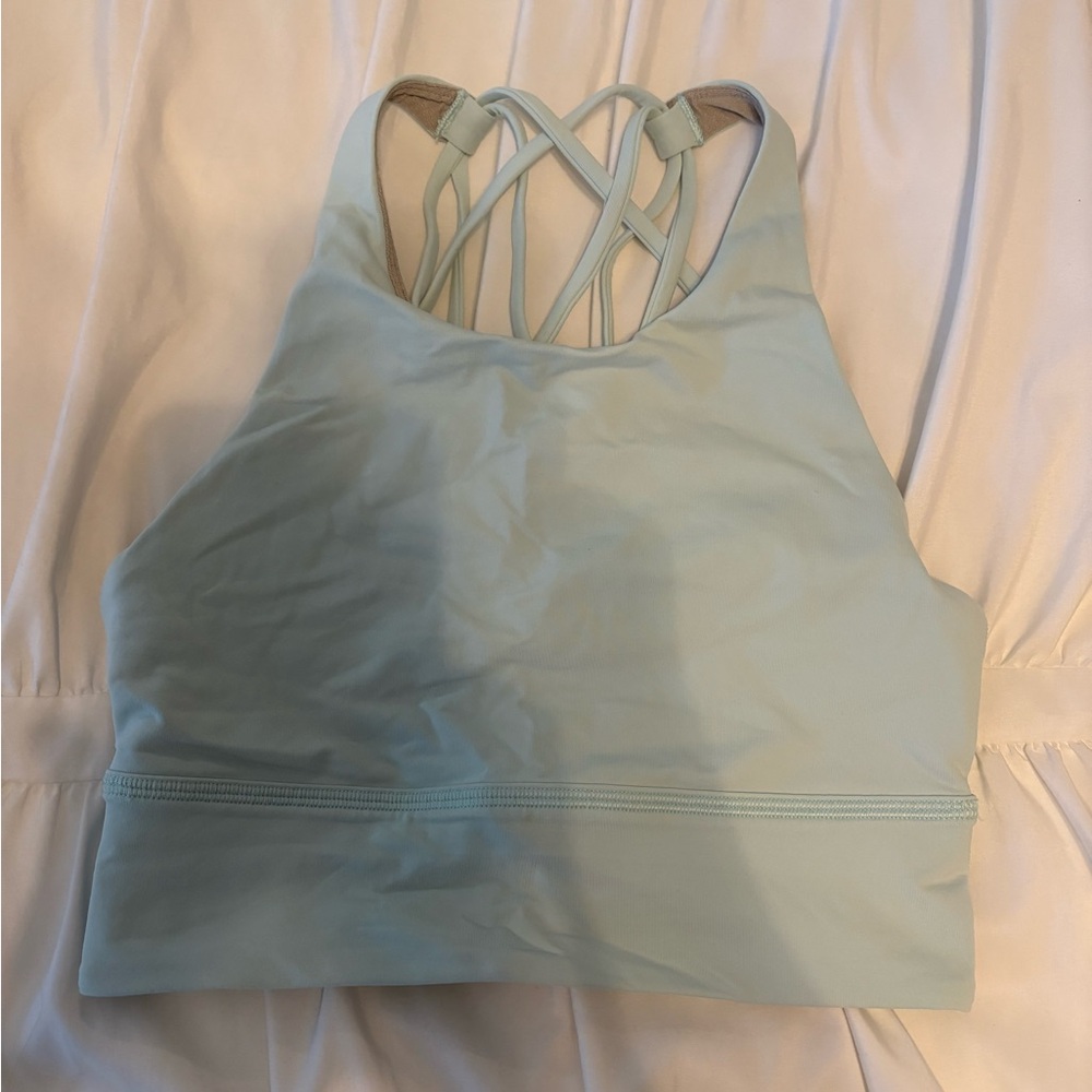 Lululemon Light Blue Strappy Bra